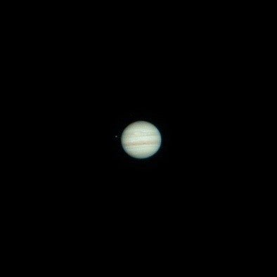 天体望遠鏡で見た木星